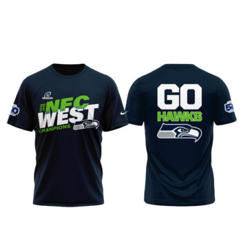 Seattle Seahawks 2025 NFC West Champions Let’s Go Hawks T-Shirt