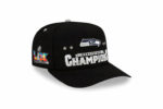 Seattle Seahawks Black 2025 NFC Champions Locker Room Trophy Hat