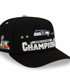 Seattle Seahawks Black 2025 NFC Champions Locker Room Trophy Hat