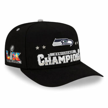 Seattle Seahawks Black 2025 NFC Champions Locker Room Trophy Hat