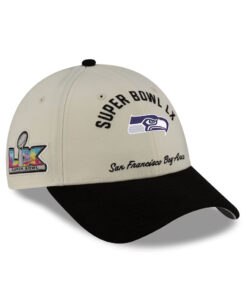 Seattle Seahawks Cream-Black Super Bowl LX Hat