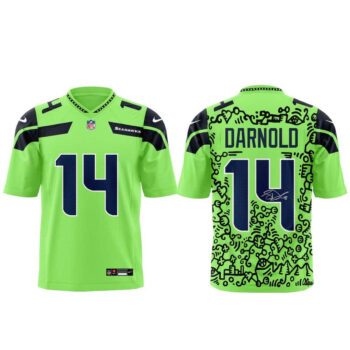 Seattle Seahawks Fine Art Launches Super Bowl LX Personalized Football Jersey