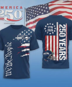 Seattle Seahawks Football League We The People USA 250th Anniversary T-Shirt