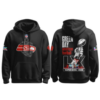 Seattle Seahawks Green Day Super Bowl LX Punk Show 2026 Hoodie