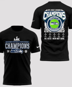 Seattle Seahawks NFC West Division Champions Won Not Done T-Shirt