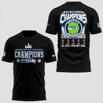 Seattle Seahawks NFC West Division Champions Won Not Done T-Shirt