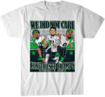 Seattle Seahawks Sam Darnold, Jaxon Smith-Njigba, & DeMarcus Lawrence We Did Not Care Conference Champions Caricatures T-Shirt