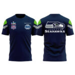 Seattle Seahawks Super Bowl LX America 250 and Celebrating 50 Seasons T-Shirt