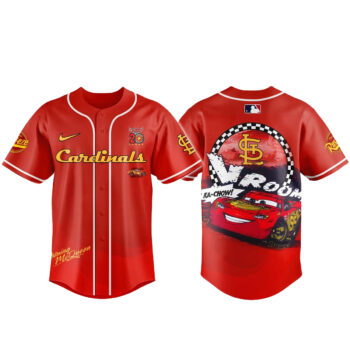St.Louis Cardinals x Cars Lightning McQueen 20th Anniversary Baseball Jersey