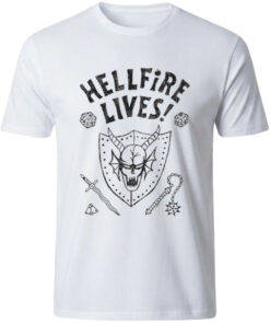 Stranger Things El Lives Dustin Hellfire Lives T-Shirt