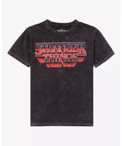 Stranger Things Logo Dark Wash T-Shirt