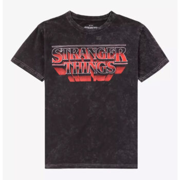 Stranger Things Logo Dark Wash T-Shirt