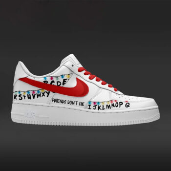 Stranger Things Wall Alphabet Air Force 1 Shoes Sneakers