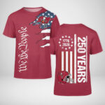 Tampa Bay Buccaneers Football League We The People USA 250th Anniversary T-Shirt