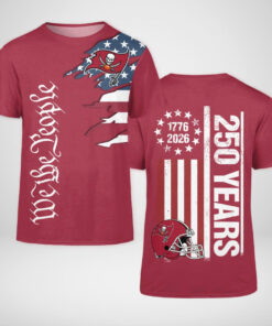 Tampa Bay Buccaneers Football League We The People USA 250th Anniversary T-Shirt