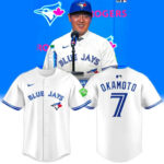 Toronto Blue Jays Kazuma Okamoto Baseball Jersey