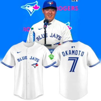 Toronto Blue Jays Kazuma Okamoto Baseball Jersey