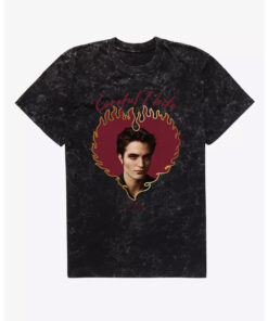 Twilight Edward Heart Careful Bite Wash T-Shirt