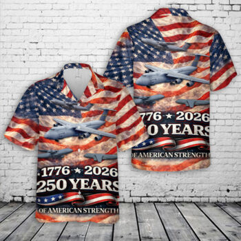 US Air Force America 250 1776-2026 Patriotic Hawaiian Shirt