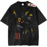 Umbreon Pokemon Washed T-Shirt 1 Umbreon Pokemon Washed T-Shirt