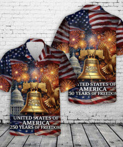 United States of America 250 Years of Freedom Hawaiian Shirt