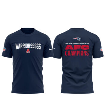 WARRIORSSSSS New England Patriots AFC Champions 2025–26 T-Shirt