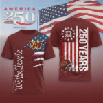 Washington Commanders Football League We The People USA 250th Anniversary T-Shirt
