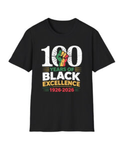 100 Years Of Black Excellence 1926 2026 Black History Month T-Shirt