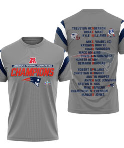 2026 New England Patriots AFC Champions Super Bowl LX Players Shirt