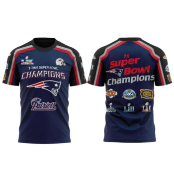2026 New England Patriots Super Bowl LX Champions T-Shirt
