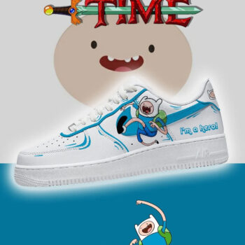 Adventure Time Finn Air Force 1 Shoes Sneakers