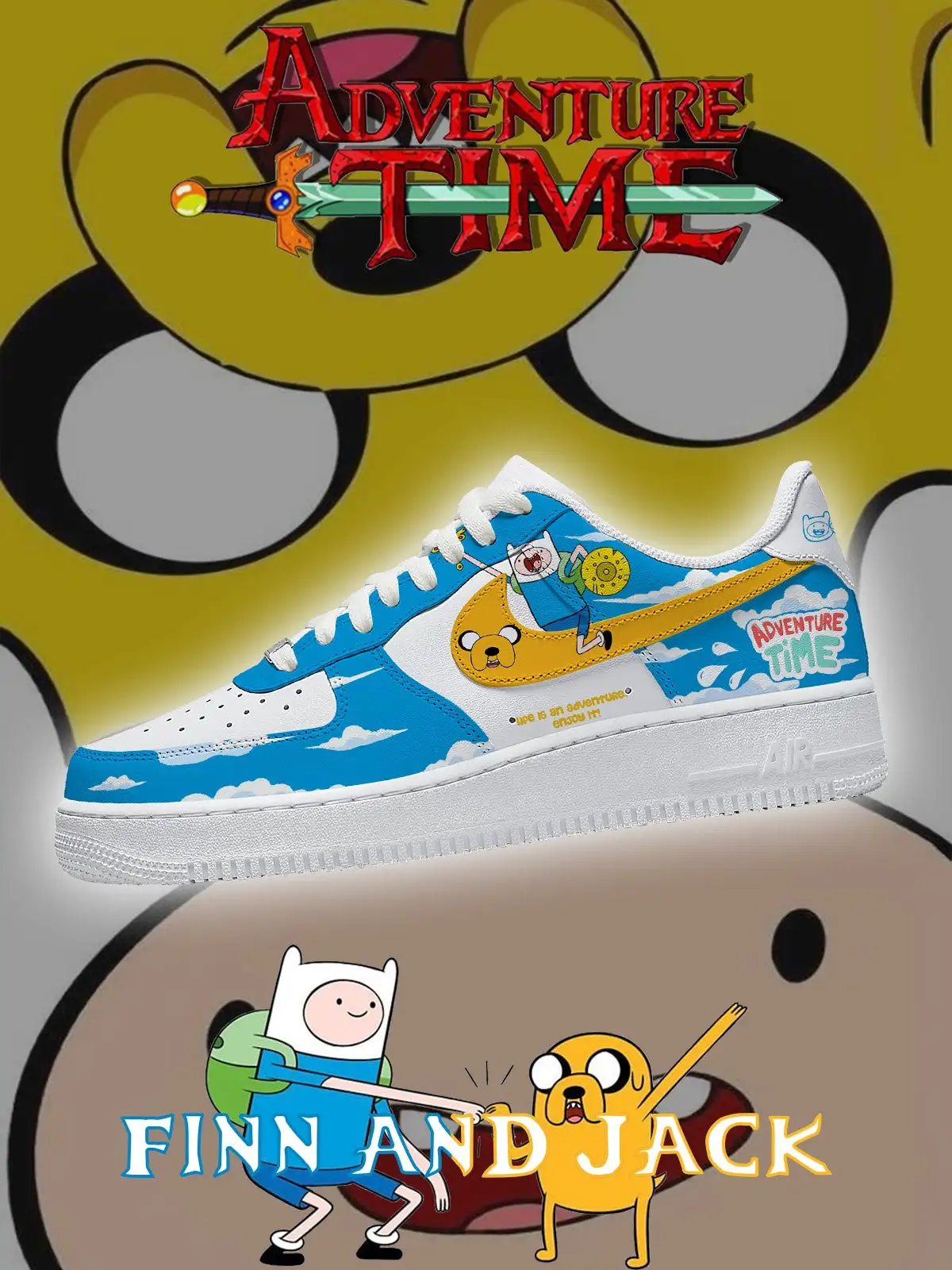 Adventure-Time-Finn-and-Jack-Air-Force-1-Shoes-Sneakers.jpg Adventure Time Finn and Jack Air Force 1 Shoes Sneakers
