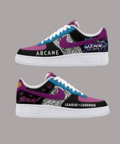 Arcane Jinx League Of Legends Game Air Force 1 Sneakers Shoes
