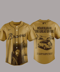 Atlanta Braves x Noah Kahan The Great Divide Tour 2026 Baseball Jersey