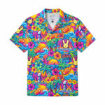 Bad Bunny x Super Bowl LX Halftime Show 2026 Tropical Print Summer Hawaiian Shirt