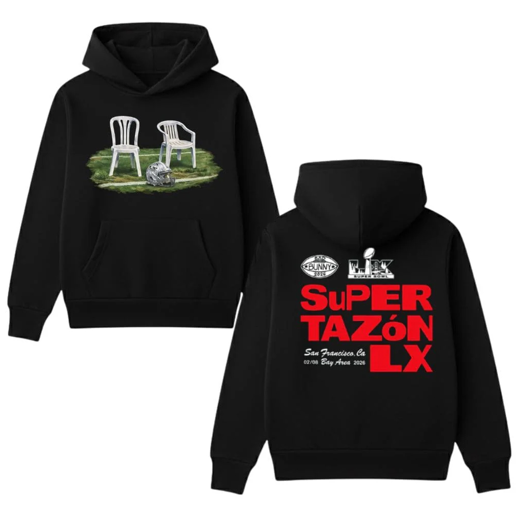 Bad Bunny x Super Bowl LX Tazón Chairs Hoodie Bad Bunny x Super Bowl LX Tazón Chairs Hoodie