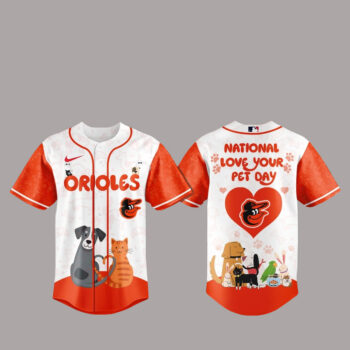 Baltimore Orioles National Love Your Pet Day 2026 Baseball Jersey