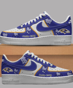 Baltimore Ravens x Hello Kitty Air Force 1 Shoes Sneakers