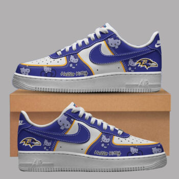 Baltimore Ravens x Hello Kitty Air Force 1 Shoes Sneakers