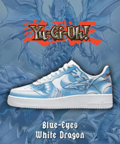Blue-Eyes White Dragon Air Force 1 Shoes Sneakers