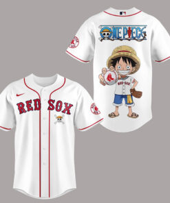 Boston Red Sox One Piece Night 2026 All White Baseball Jersey