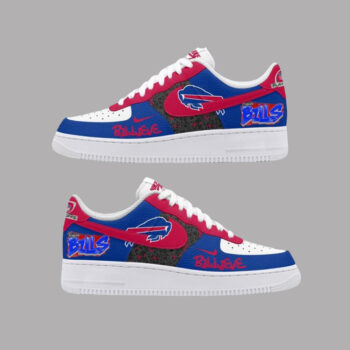 Buffalo Bills Go Playoffs Air Force 1 Shoes Sneakers