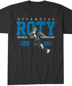 Carolina Panthers Tetairoa McMillan 2025 Offensive Rookie of the Year T-Shirt
