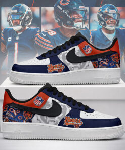 Chicago Bears Football League Air Force 1 Shoes Sneakers