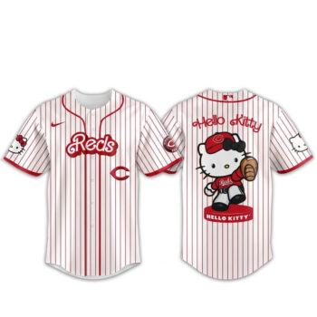 Cincinnati Reds Major League Baseball 2026 Hello Kitty Baseball Jersey