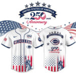 Cincinnati Reds x America’s 250th Anniversary 2026 Baseball Jersey