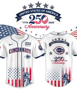 Cincinnati Reds x America’s 250th Anniversary 2026 Baseball Jersey
