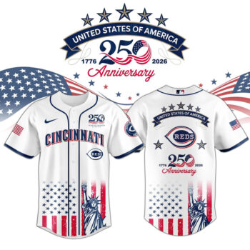 Cincinnati Reds x America’s 250th Anniversary 2026 Baseball Jersey