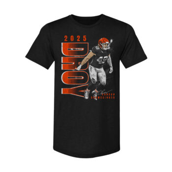 Cleveland Browns Carson James Schwesinger 2025 DROY T-Shirt