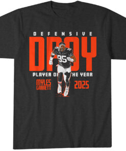 Cleveland Browns Myles Garrett 2025 Defensive Player of the Year T-Shirt
